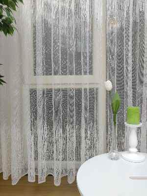 Mutfak Tül Perde Spor Desen - Ütü İstemez- Ekru