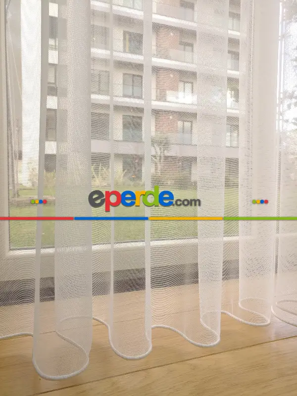 Düz Grek Tül Metre İle Dikişsiz Satılmaktadır Birinci Kalite Esnemez- Ekru