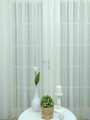 Mutfak Perdesi Düz Pileli- Ekru