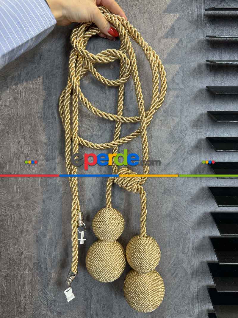 Altın Braçol Perde Bağı