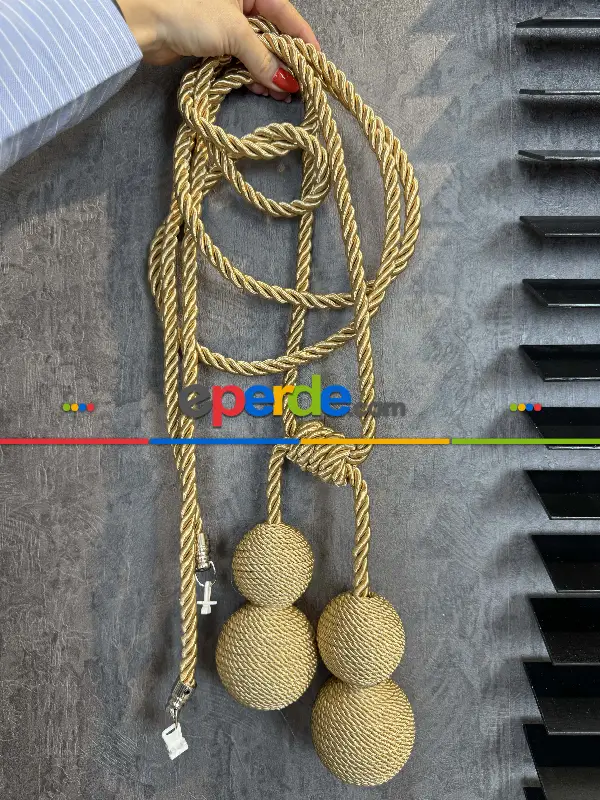 Altın Braçol Perde Bağı