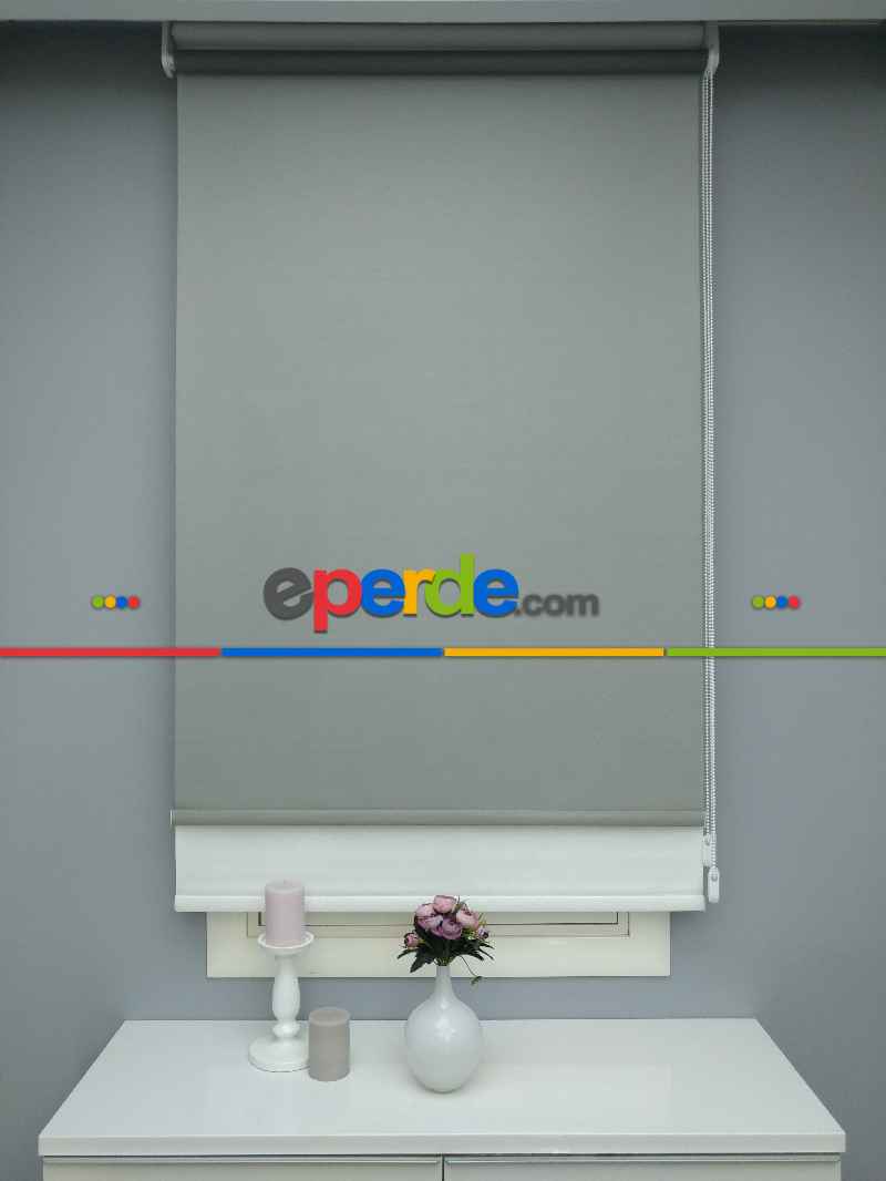 Çiftli Sistem Tül Stor- Gri Açık