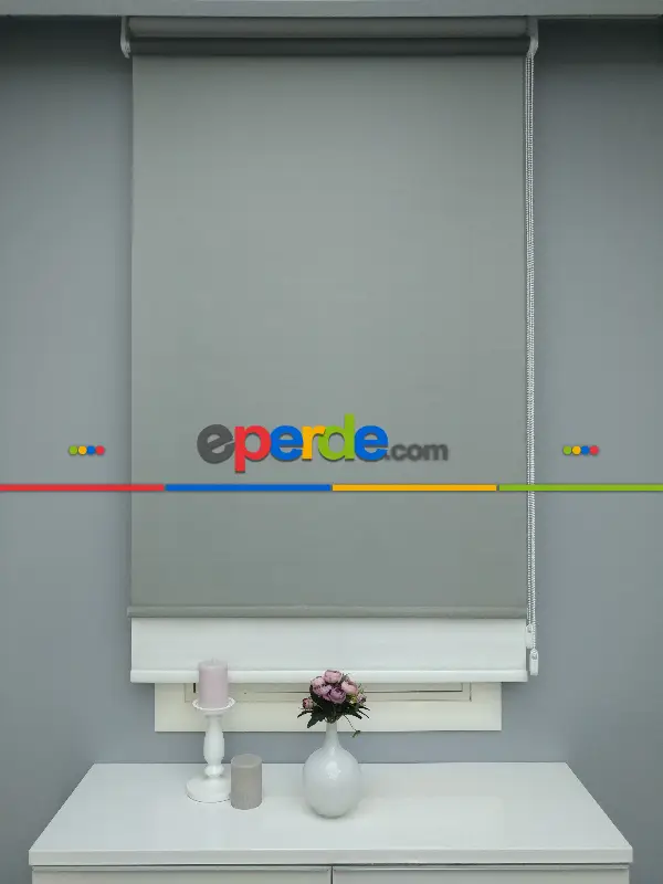 Çiftli Sistem Tül Stor- Gri Açık