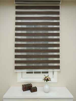 #üreticifirma %40 İndirimli Lüx Bambu Zebra Perde Ahşap Görünümlü -acı Kahve- Acı Kahve