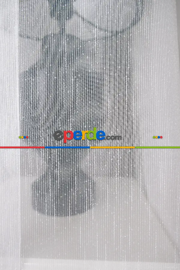 Ütü İstemeyen Birinci Kalite Londra Şantuk Tül Ekru Renk Kırık Beyaz- Ekru - Kurşunlu Tül