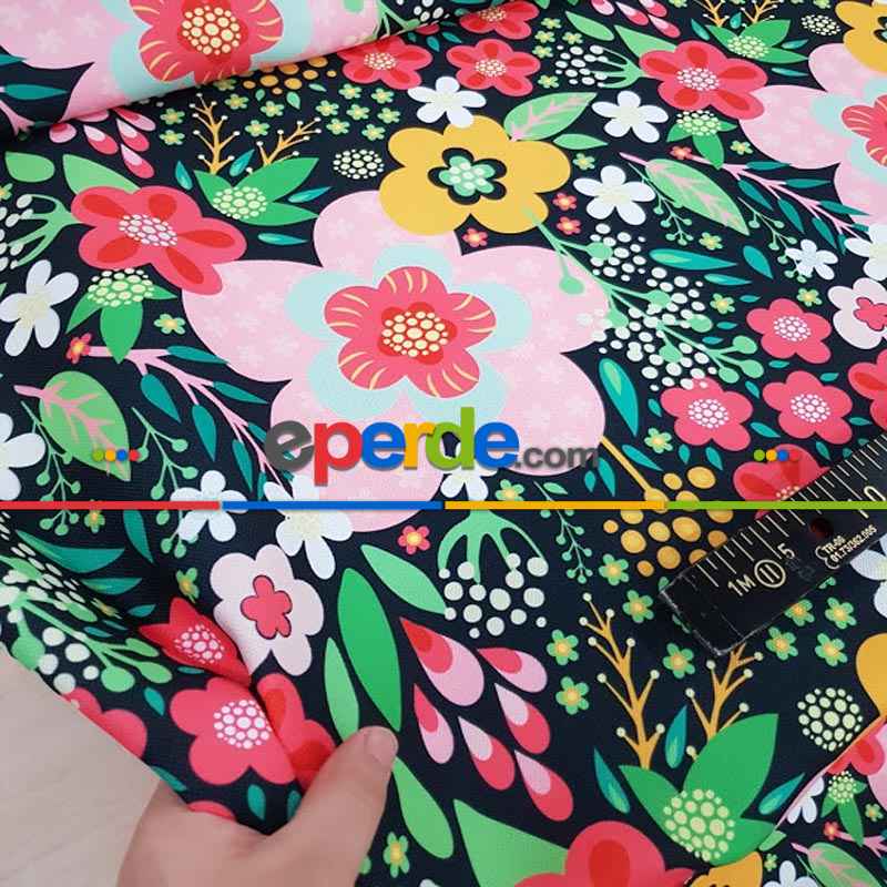 Mutfak Fon Perde- Siyah