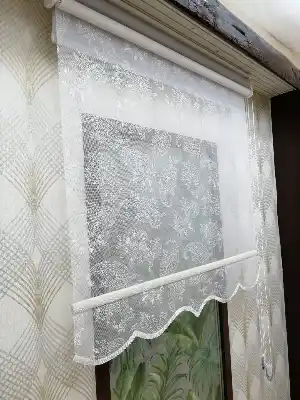 Çifli Sistem Tül Ve Stor Perde Bdz ( 814 )- Beyaz
