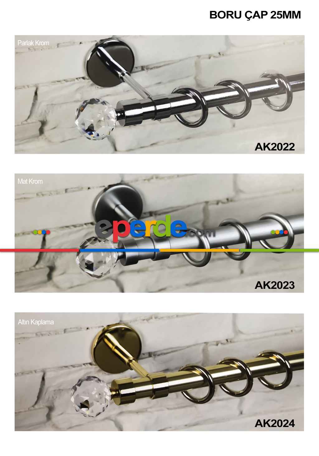 Metal Rustik Perdelik- Altın-diğer