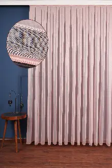 Ofelya Pudra - Düz Tül Perde