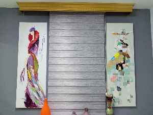 Salon Zebra - Bambu Zebra 2021 Sezonu Gri Kırçıllı A Kalite Bambu Zebra Perde- Gri-Füme-Antrasit