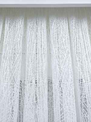 Örme Desenli Tül Perde