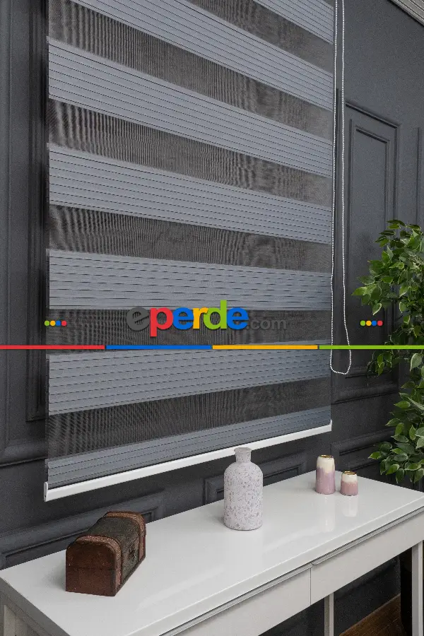 Zebra Perde - Geniş Pileli Zebra Perde