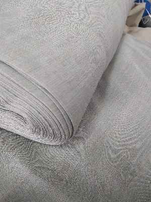 Düz Modern Dökümlü Keten Tül Perde - Açık Gri