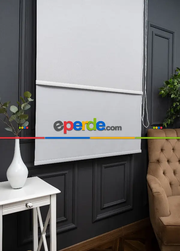 Foldet Keten Tül Ekru