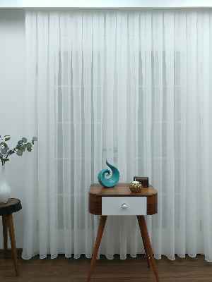 Mutfak Tül Perde - Mutfak Perdesi- Ekru