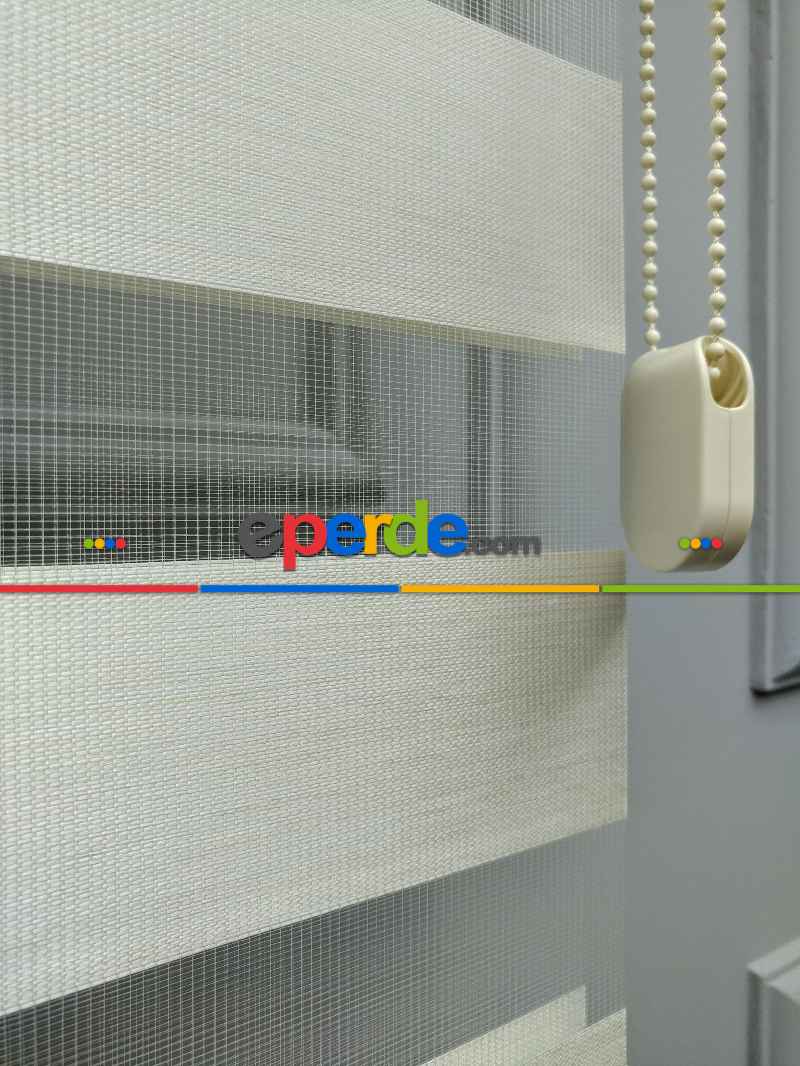 2025 Sezonu - Zebra Perde - Bambu Zebra Perde- Ekru