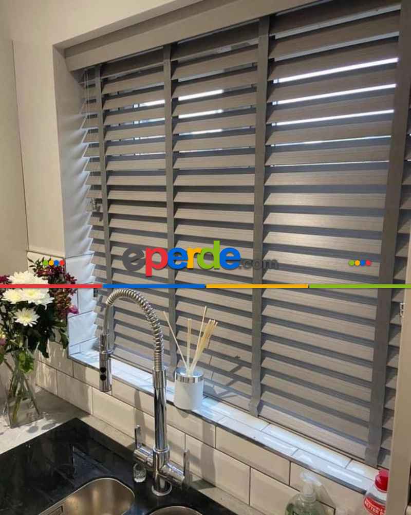 2025 Sezonu - 50 Mm Gerçek Ahşap Jaluzi Perde