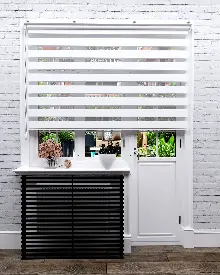 Mutfak- Beyaz Zebra Perde