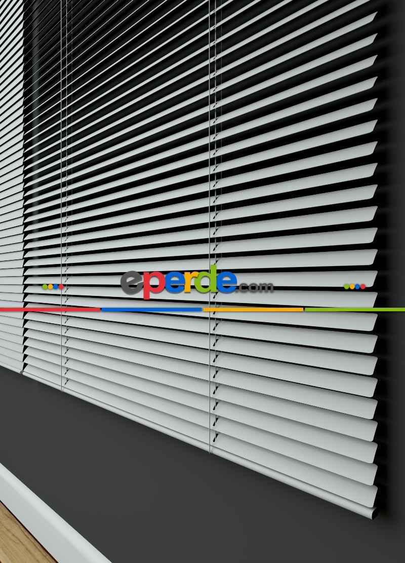 Beyaz - Alüminyum Jaluzi Perde - 25mm Kalınlığında