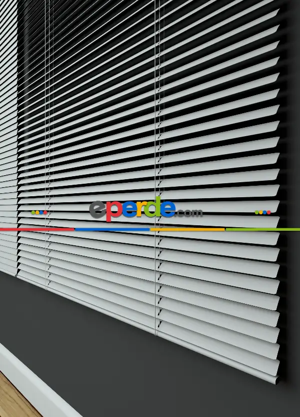 Beyaz - Alüminyum Jaluzi Perde - 25mm Kalınlığında