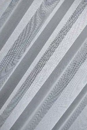Brillant Etek Ucu Nakışlı Fransız Danteli Örme Tül Ekru