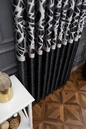 Outlet Dökümlü Jakarlı Modern Desen Fon Perde 1.kalite 100 Cm X 256 Cm 100cm X 256cm 