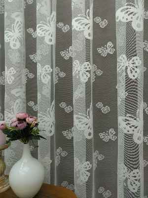 Kelebek Tül Perde- Ekru