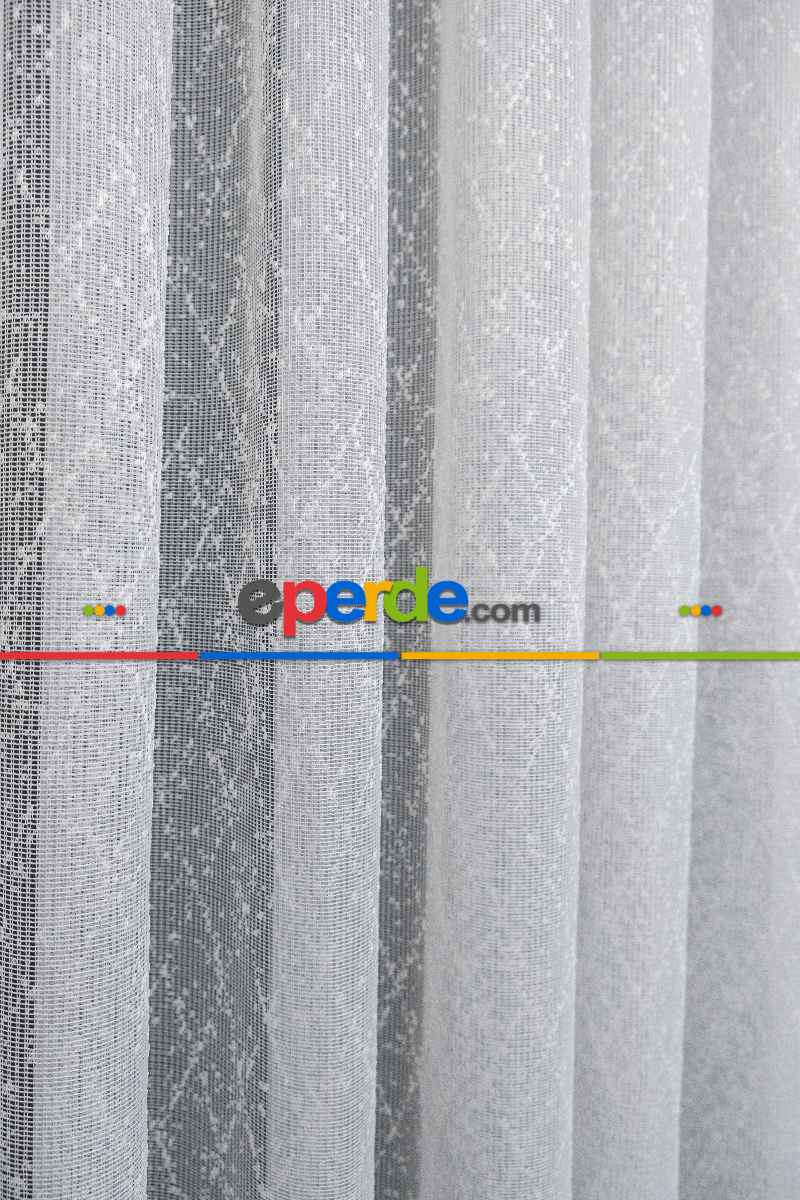 Fransız Dantel Örme Tül Perde - Yüksek Kalite