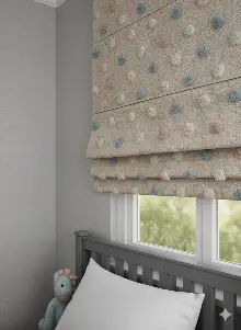 Katlamalı Fon Perde – Ponpon Desenli Mekanizmalı Perde