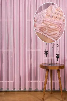 Kız Çocuk Odası Tül Perde - Şeker Pembe
