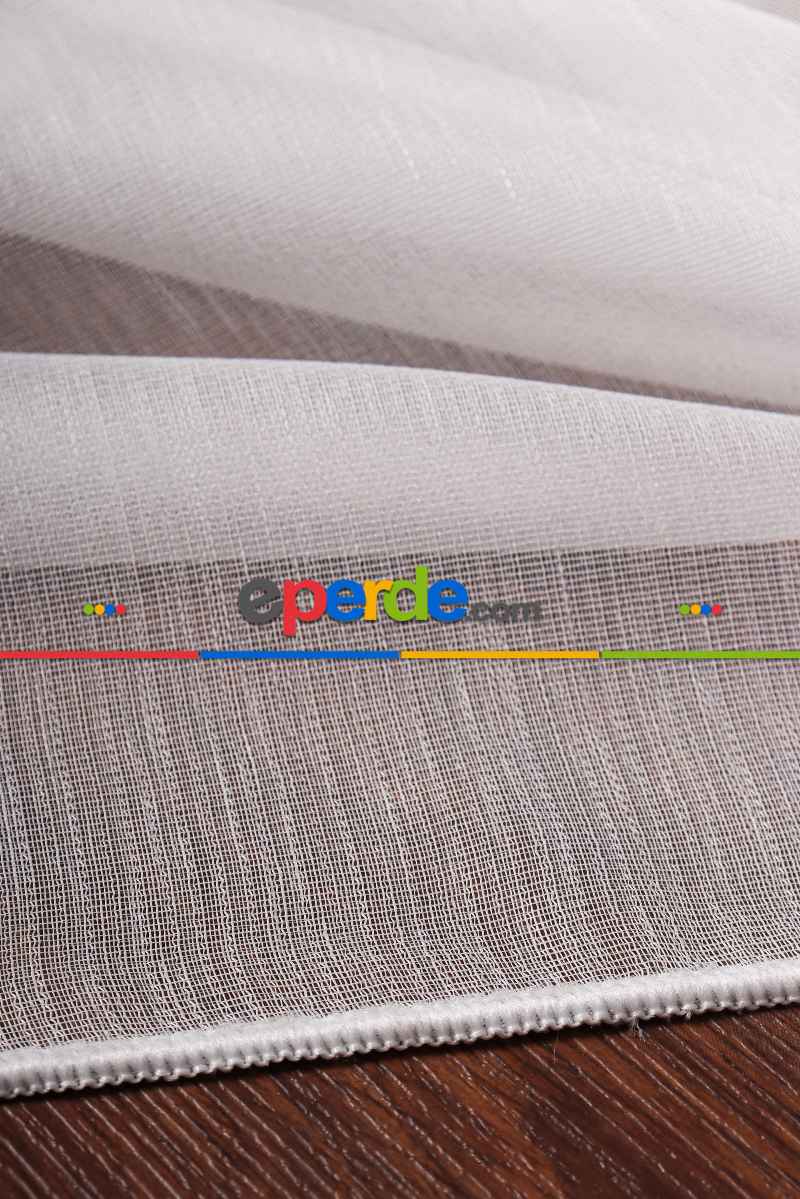 Yatak Odası - Bambu Keten Düz Tül Perde Akdz 995