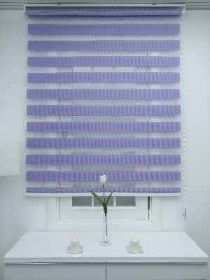 %40 Indirimli !!! Lila Düz Zebra Perde 70x200cm- Lila