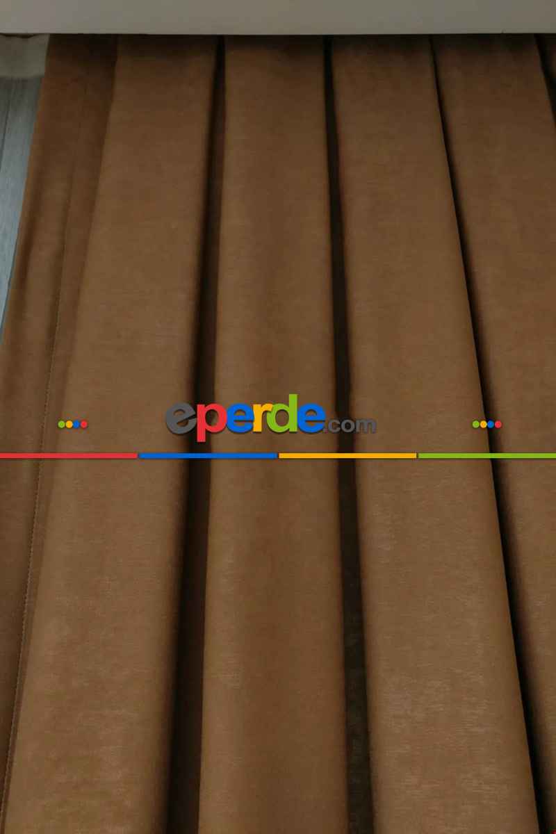 Soft Fon Perde Kako- Kahve