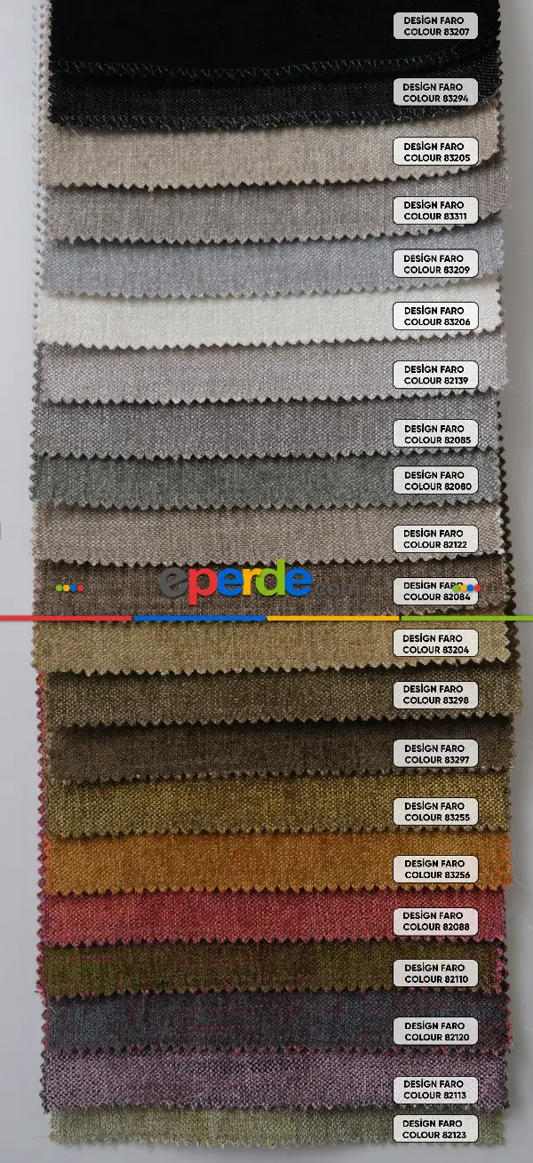 Yatak Odası - 1. Kalite Düz Şönil Fon Perdelik Kumaş