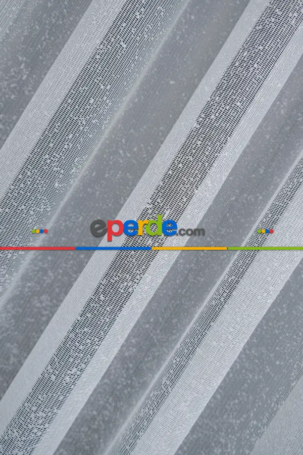 Taç Pırlanta Örme Tül Ekru