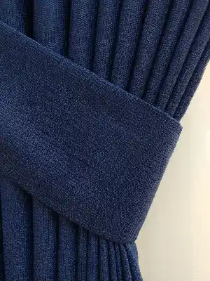 Lacivert Düz Fon Perde Dökümlü Birinci Kalite 300 Cm Geniş En Daha Hesaplı- Lacivert