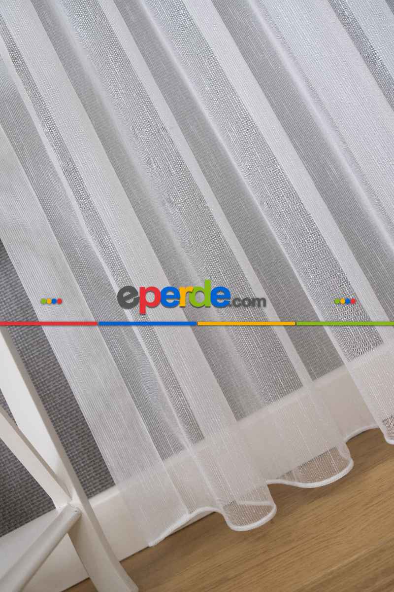 Mutfak - Ütü İstemeyen Şantuk Birinci Kalite Tül Ekru Renk Kırık Beyaz- Ekru