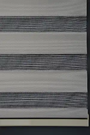 Halim Perdesan Bl-101 Açık Gri Renk Etekli Veya Eteksiz Karartma Zebra Stor Perde