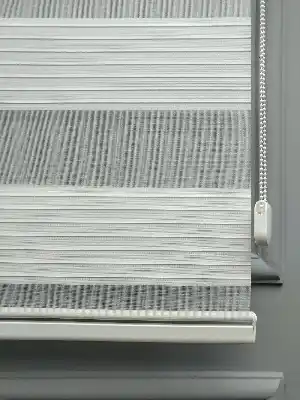 2021 Sezonu - Zebra Perde - Geniş Plise (pileli) Zebra Perde- Krem Açık-Ekru