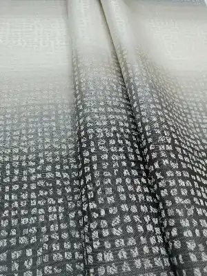 Renk Geçişli Mozaik Desenli Fon Perde -gri - Bej- Bej-Gri Açık-Gri Koyu