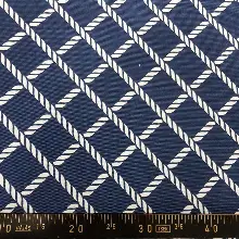 Bebek Odası - Marin Serisi Karo Desenli Fon Perde Evm1512-1 Kumaşı Kalındır Duck Bezi Değildir- Mavi Koyu