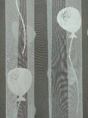 Kız Bebek Ve Çocuk Odası Tül - Balon Desen Çocuk Odası Örme Tül Perde- Ekru