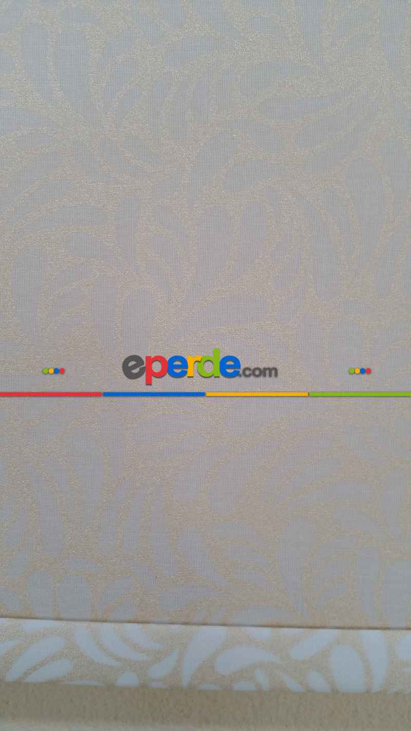 Oturma Odası - Altın Simli Desenli Stor- Beyaz-altın Simli- Çok Renkli 2