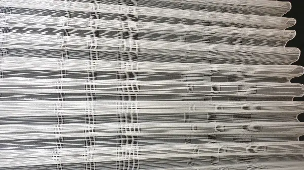 Mutfak - Yatay Çizgili Tül Ekose Tül Çizgi Tasarım Yeni Model Sade- Ekru