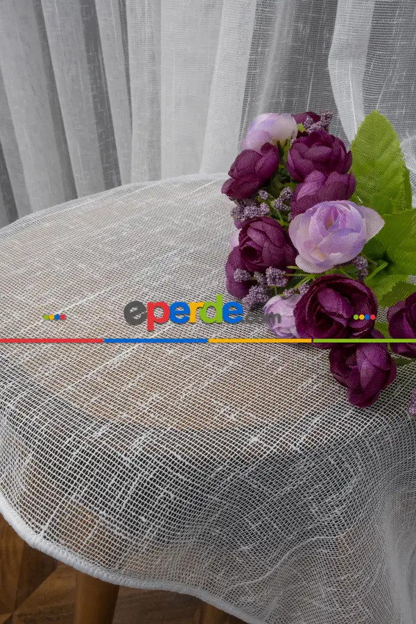 Genç Odası - Natural Keten Tül 1.kalite Ütü İstemez