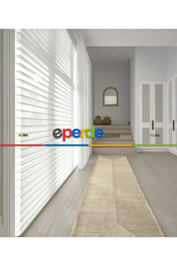 Mutfak Ahşap Jaluzi Muadili Kumaş Silüet Perde Yeni Nesil Perde Sistemleri