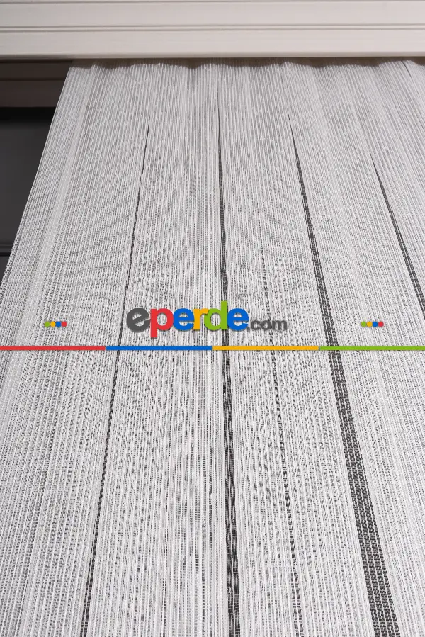 Çizgili Nokta Desen Armür Tül Perde Akdz 1077