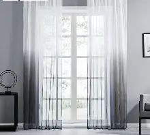 Genç Odası - Renkli Tül Pastel Renk Tül Tasarım Gri Antrasit Beyaz Yeni Trend Tül