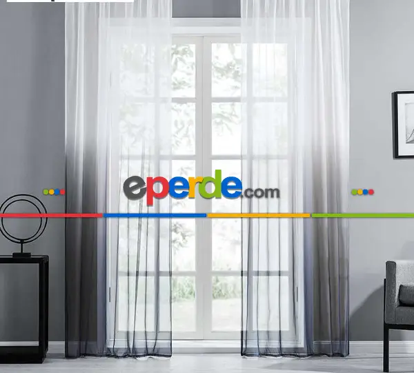 Renkli Tül Pastel Renk Tül Tasarım Gri Antrasit Beyaz Yeni Trend Tül