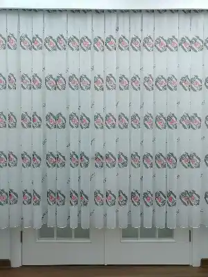 Beşiktaş Desenli Tül Perde Hazır Dikili Tül Sıkpile- Siyah-Beyaz